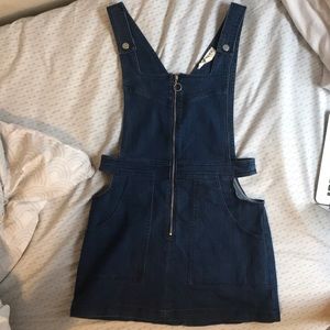 Overall dress, zip up
